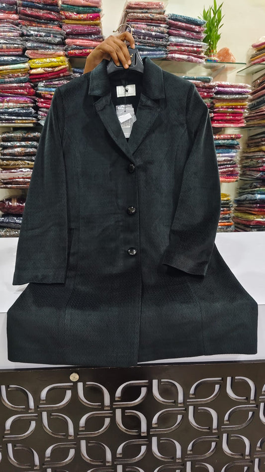 Premium embossed imported velvet warm blend blazer(B12)