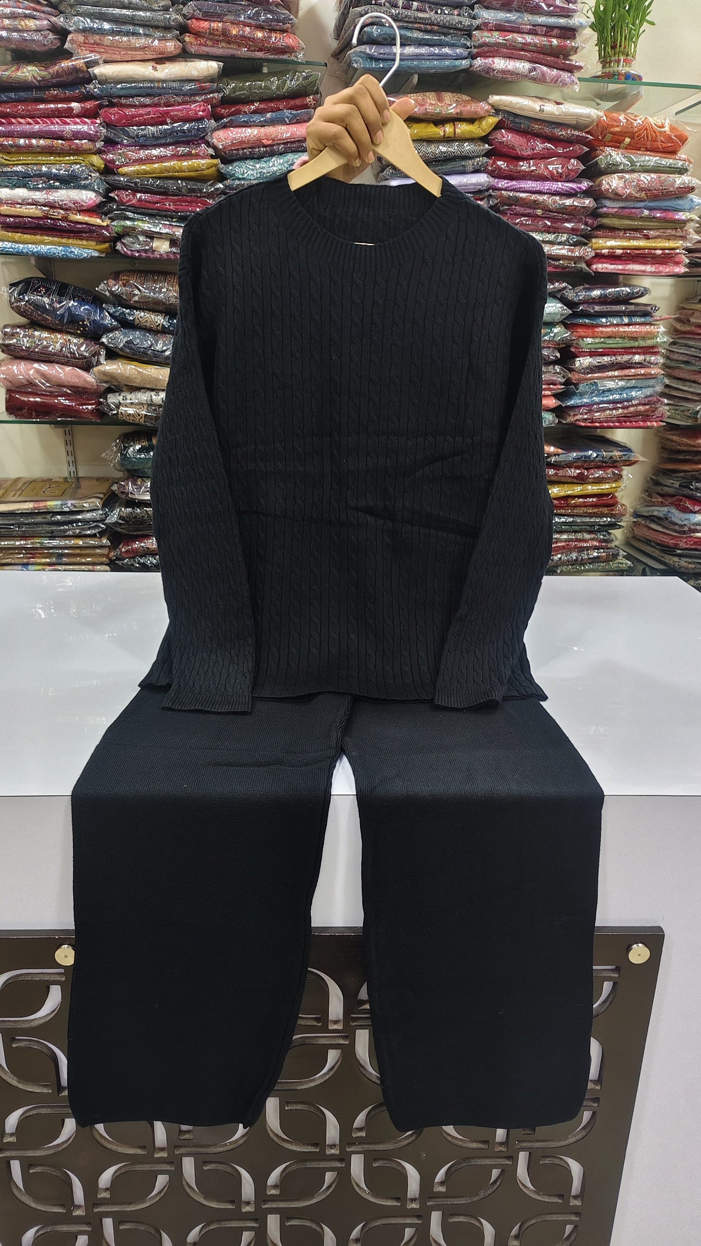 Premium warm knitted cordset (B40)