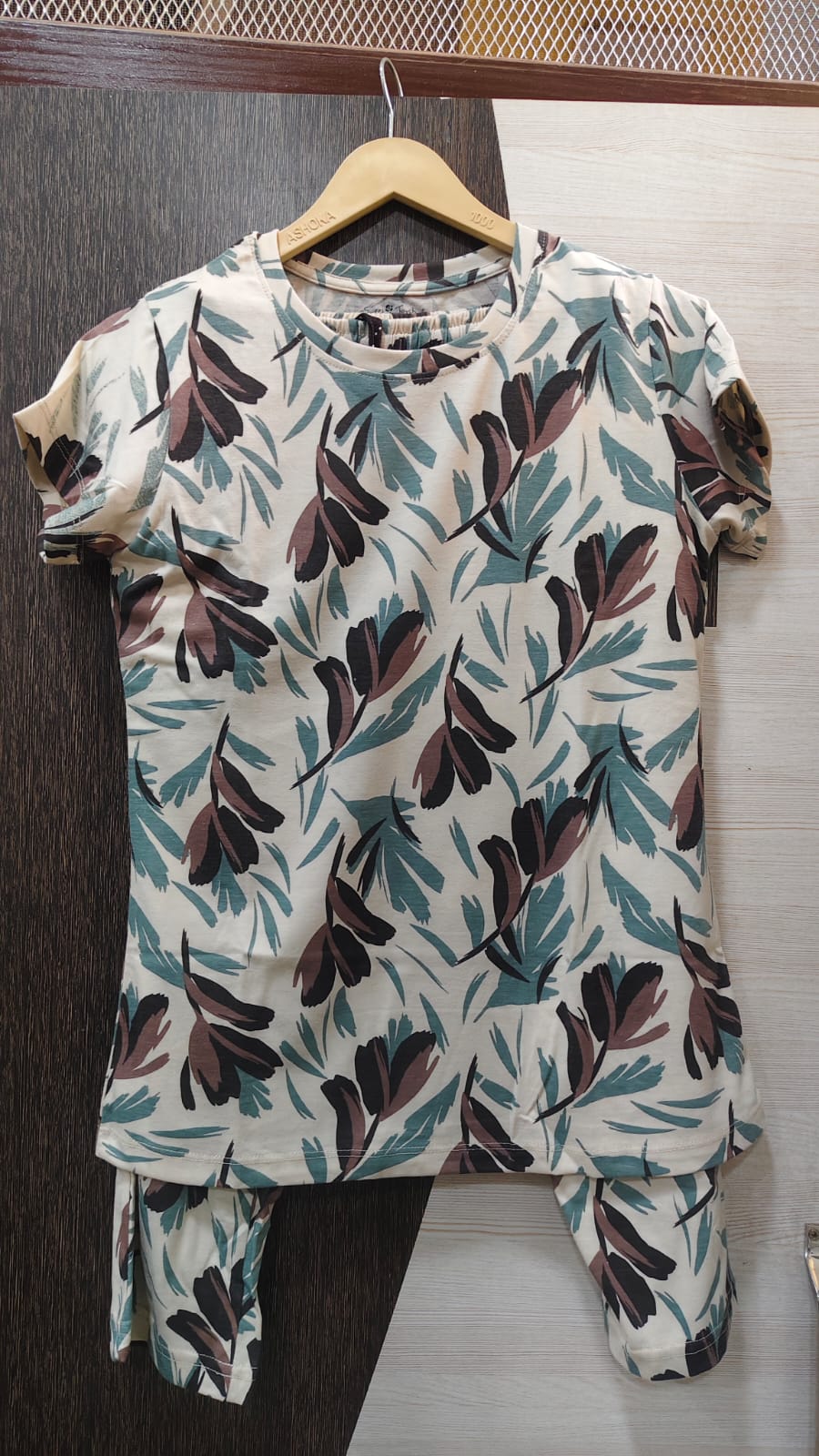 Sweet touch brand cotton lyrca night suit  (N6)
