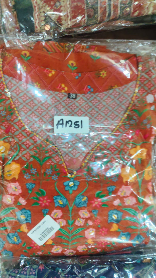 Pure crape with coin detailing three piece set (A1251)