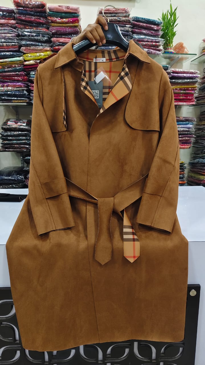 Premium velvet imported suede with belt(B6)