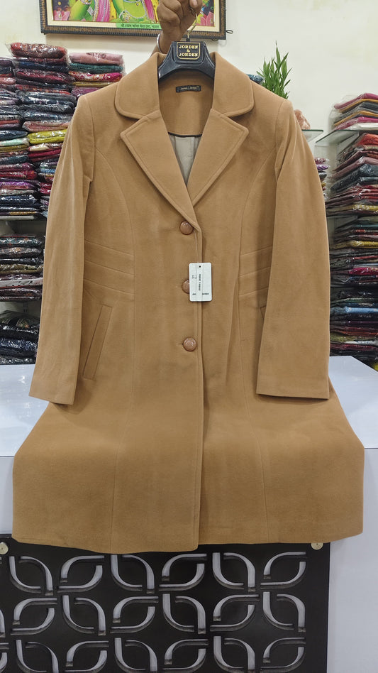 Pure velvet super quality warm long blazer(B3)