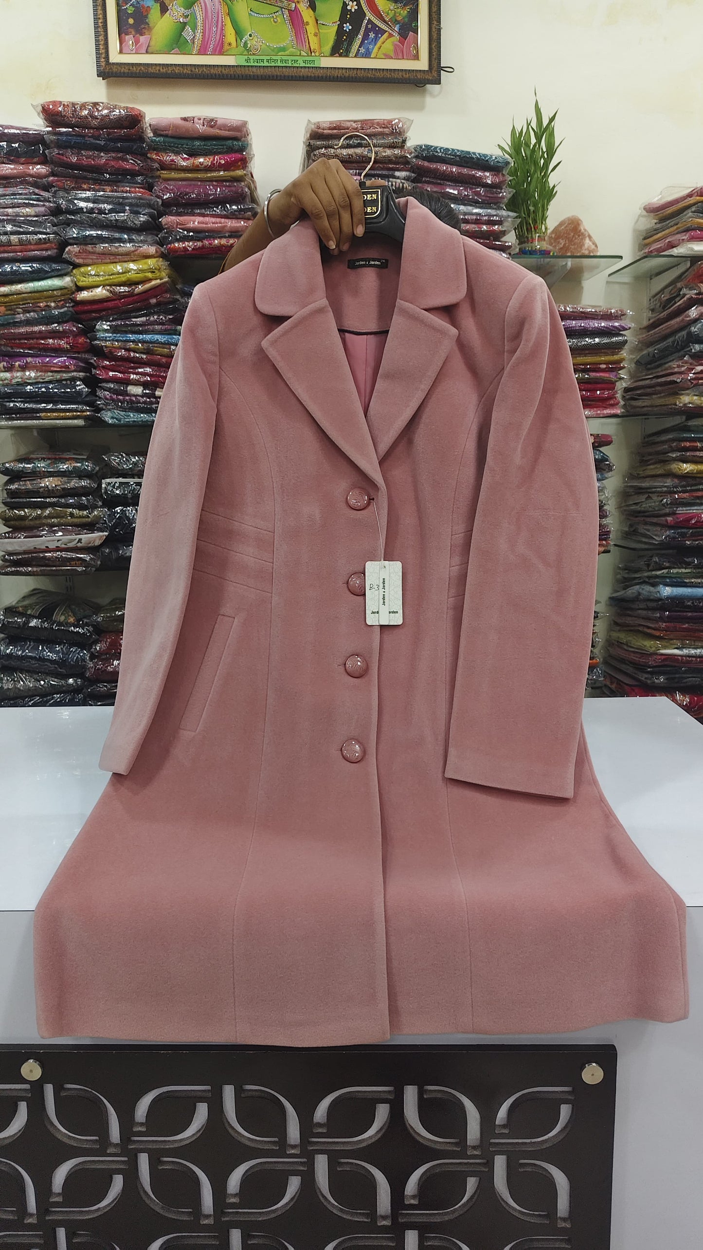 Premium embossed imported velvet warm blend blazer(B12)