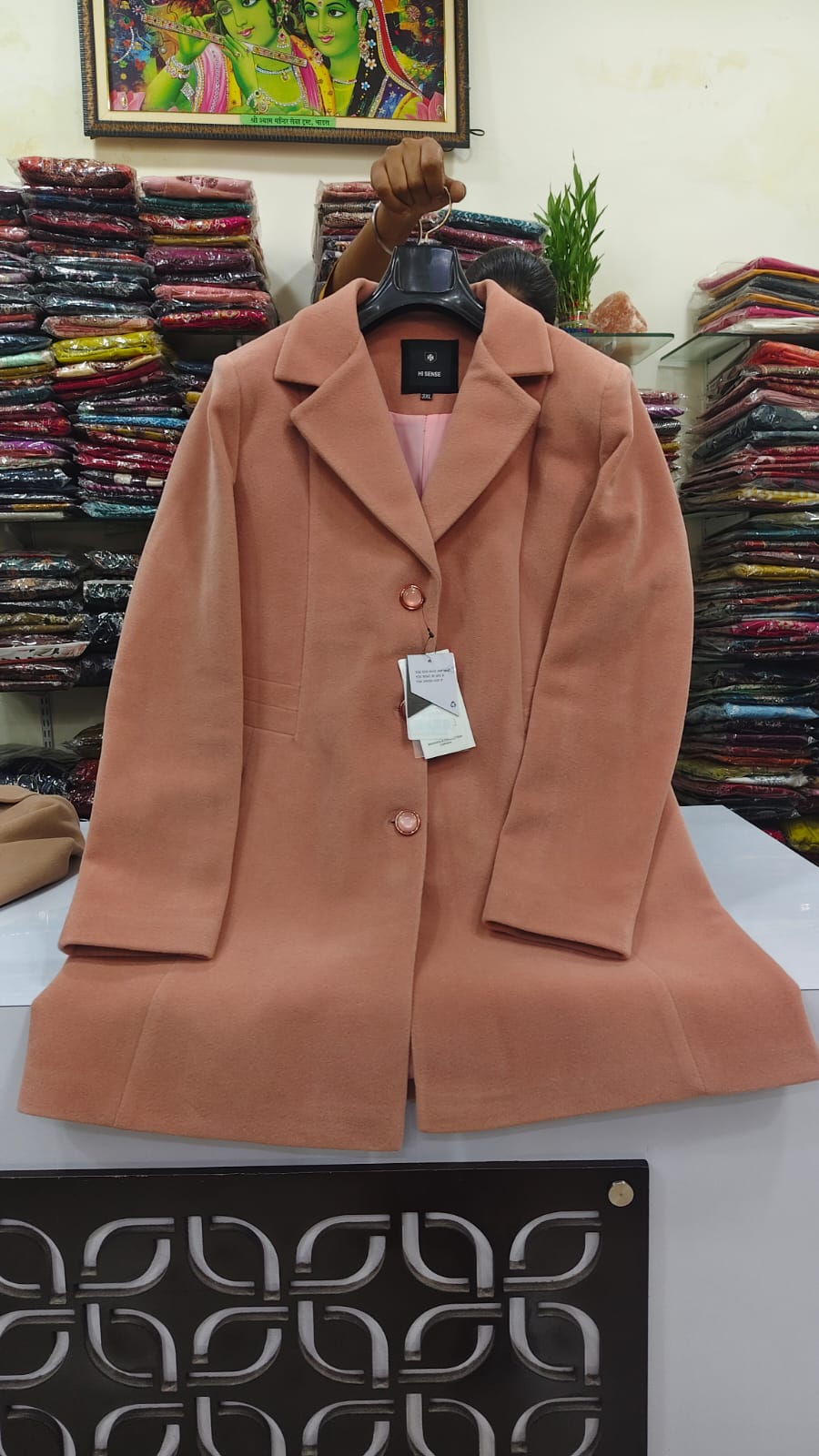 Premium pure warm solid colour blazer (B7)