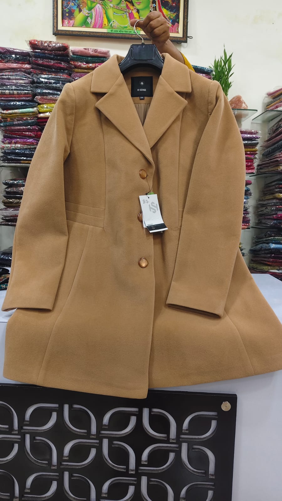 Premium pure warm solid colour blazer (B7)