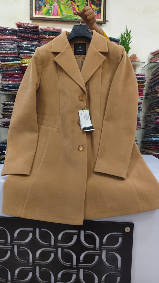 Premium pure warm solid colour blazer (B7)