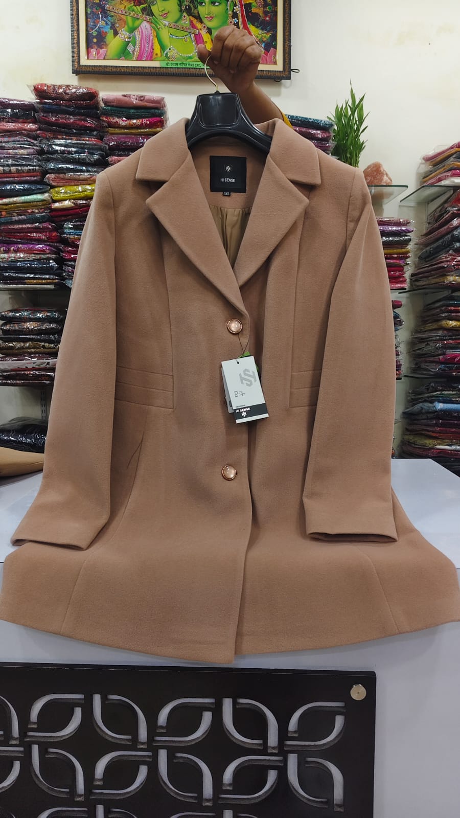 Premium pure warm solid colour blazer (B7)