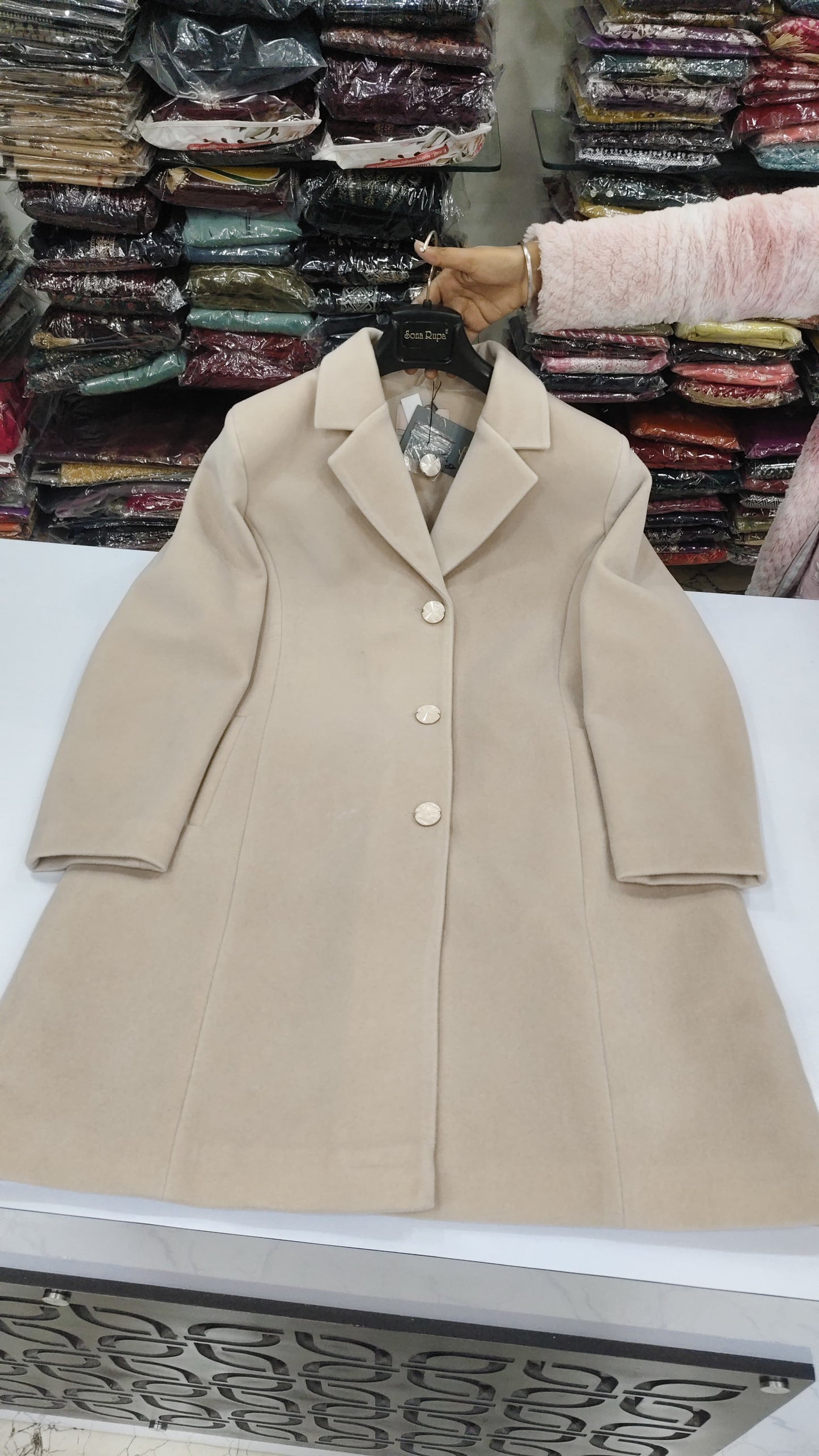Luxury pure warm long blazer (B16)