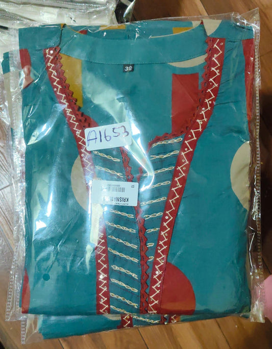 Blue polka dot pure cotton two piece cordset (A1653)