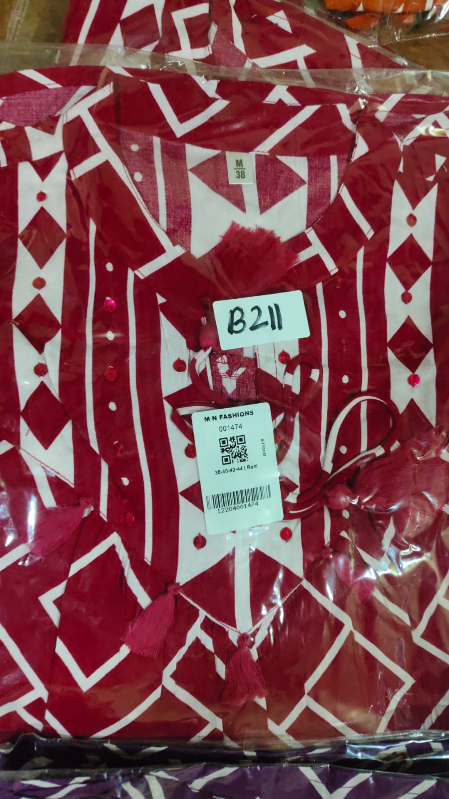 Cotton modal smart top length 30 inch (B211)