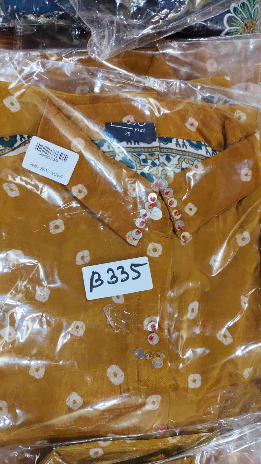 Pure crape bandani print smart shirt (B335)