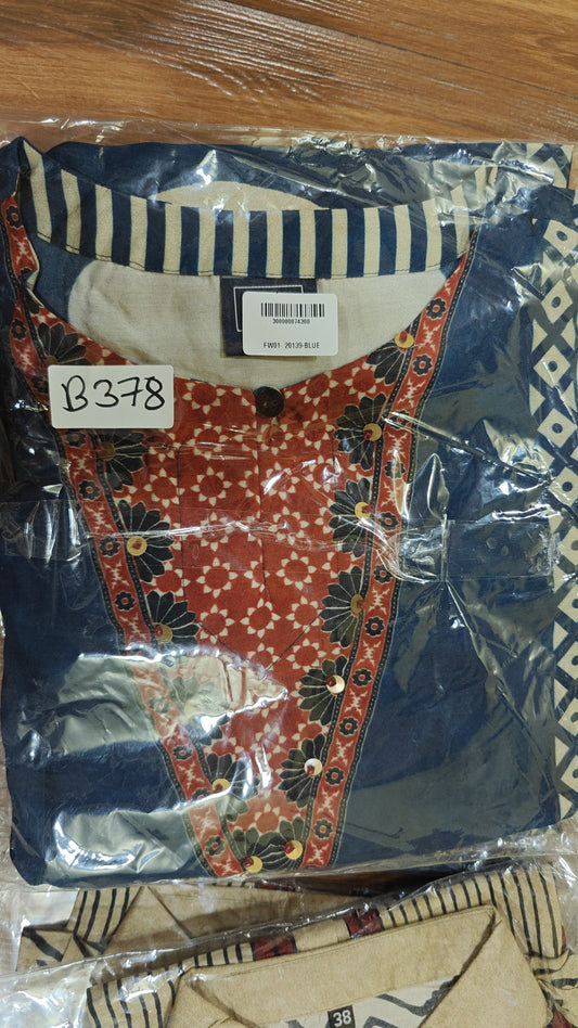 Pure crape smart two piece cordset (B378)