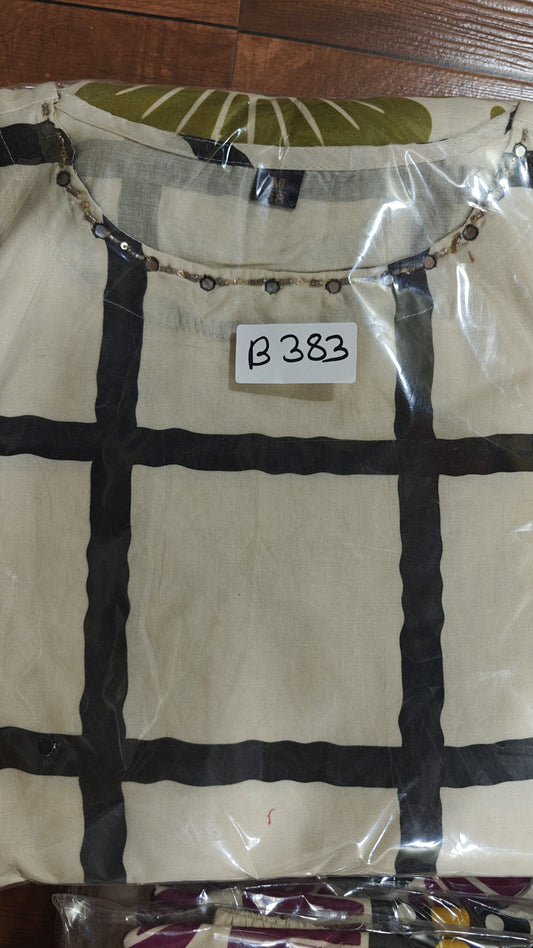 Pure cotton with lining smart two piece cordset (B383)