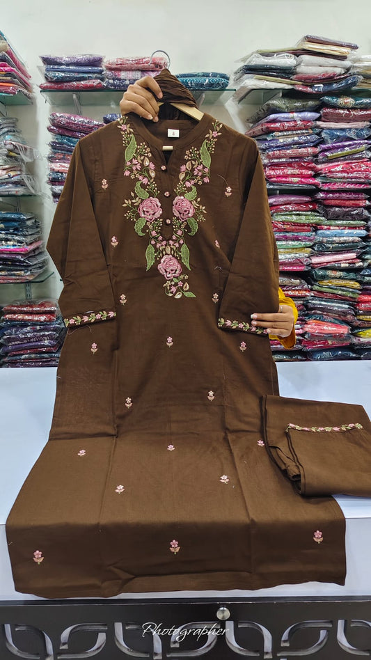 Handloom cotton three piece set (B766)