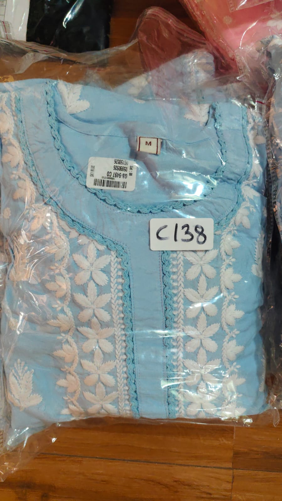 Cotton modal full chikankari two piece cordset (C138)
