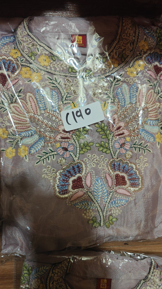 Chinnon with hand work two piece cordset (C190)