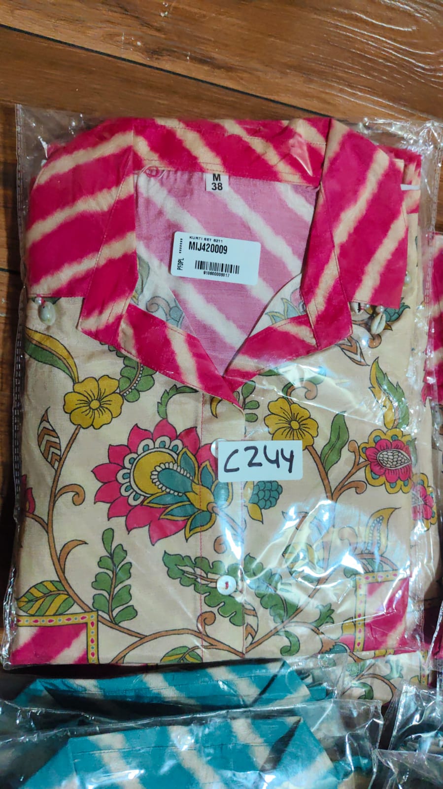 Pure muslin Lehriya two piece cordset (C244)