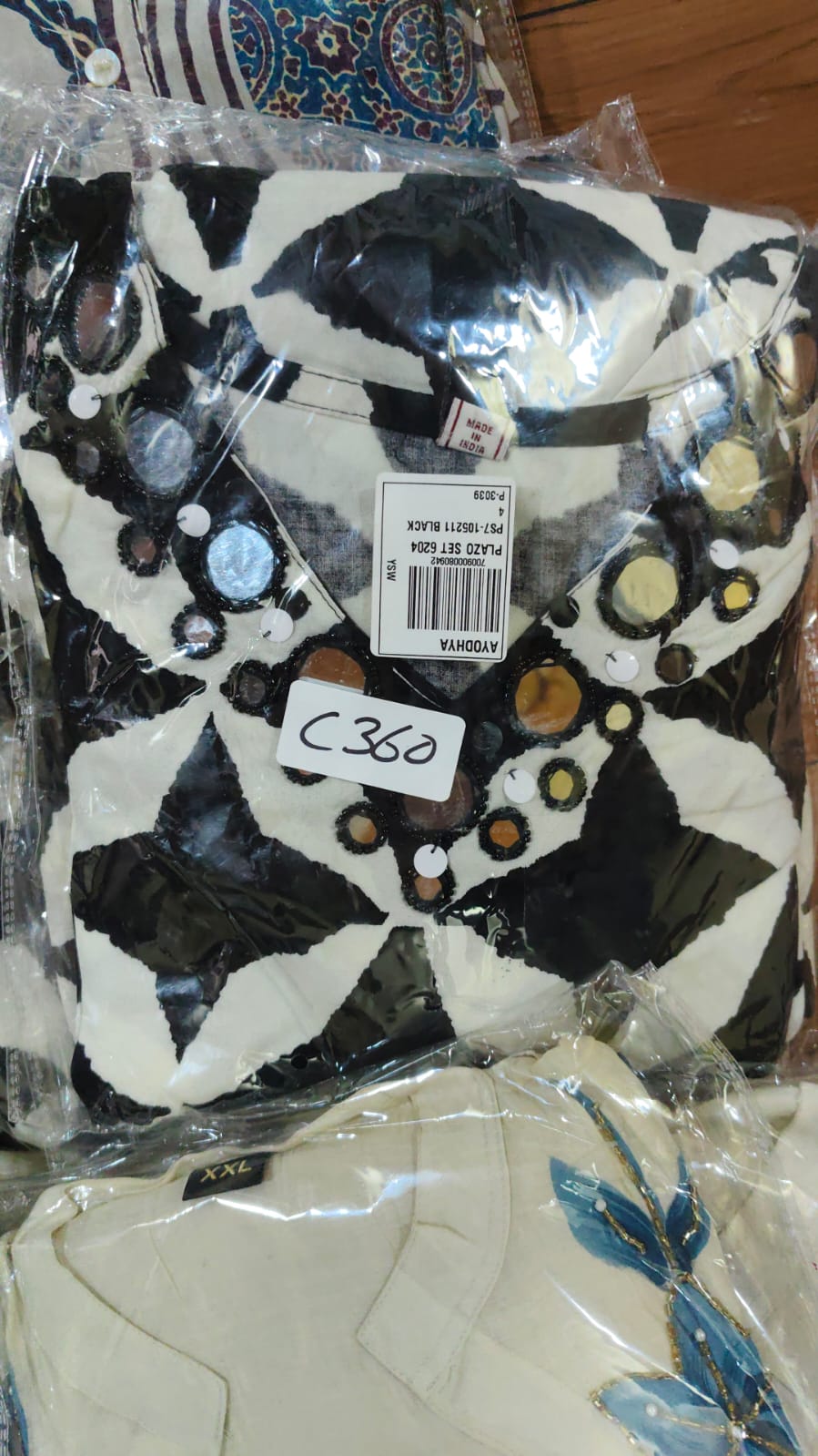 Cotton rayon smart two piece cordset (C360)