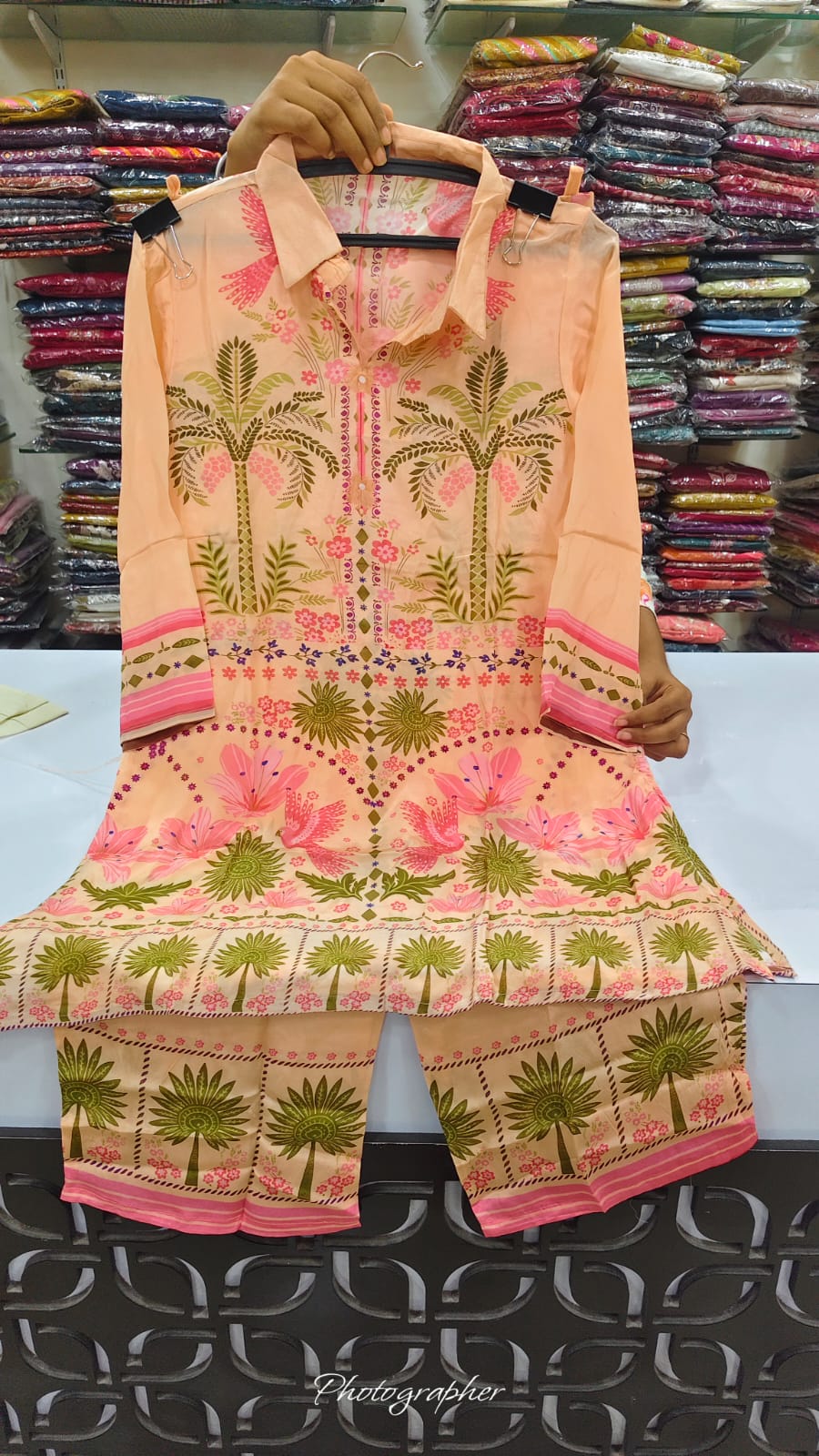 Natural crape smart two piece cordset (C358)