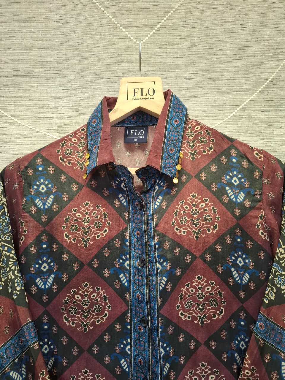 Smart crape shirt (C412)