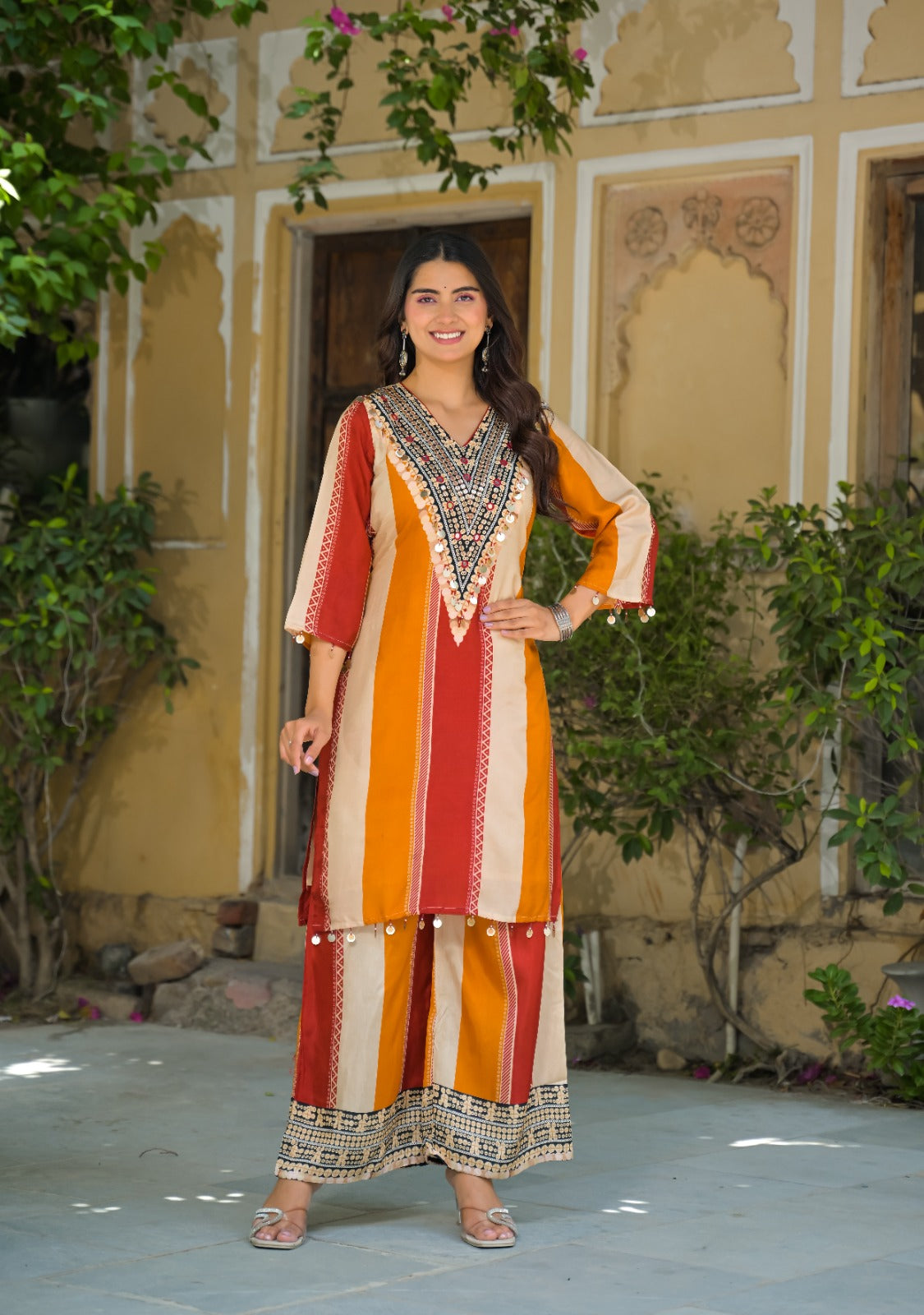 Natural crape smart two piece cordset (C448)