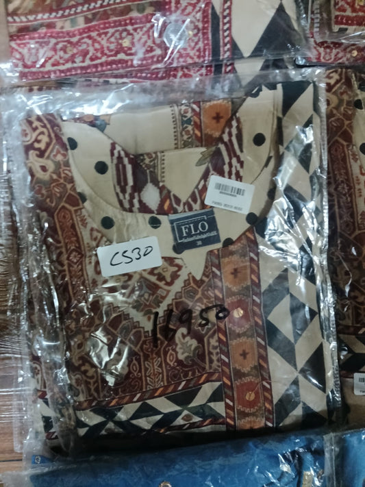 Natural crape smart two piece cordset (C530)