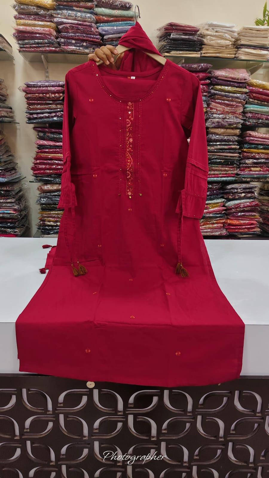 Handloom cotton three piece set (C559)