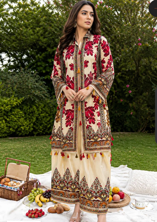 Natural crape smart two piece cordset (C288)