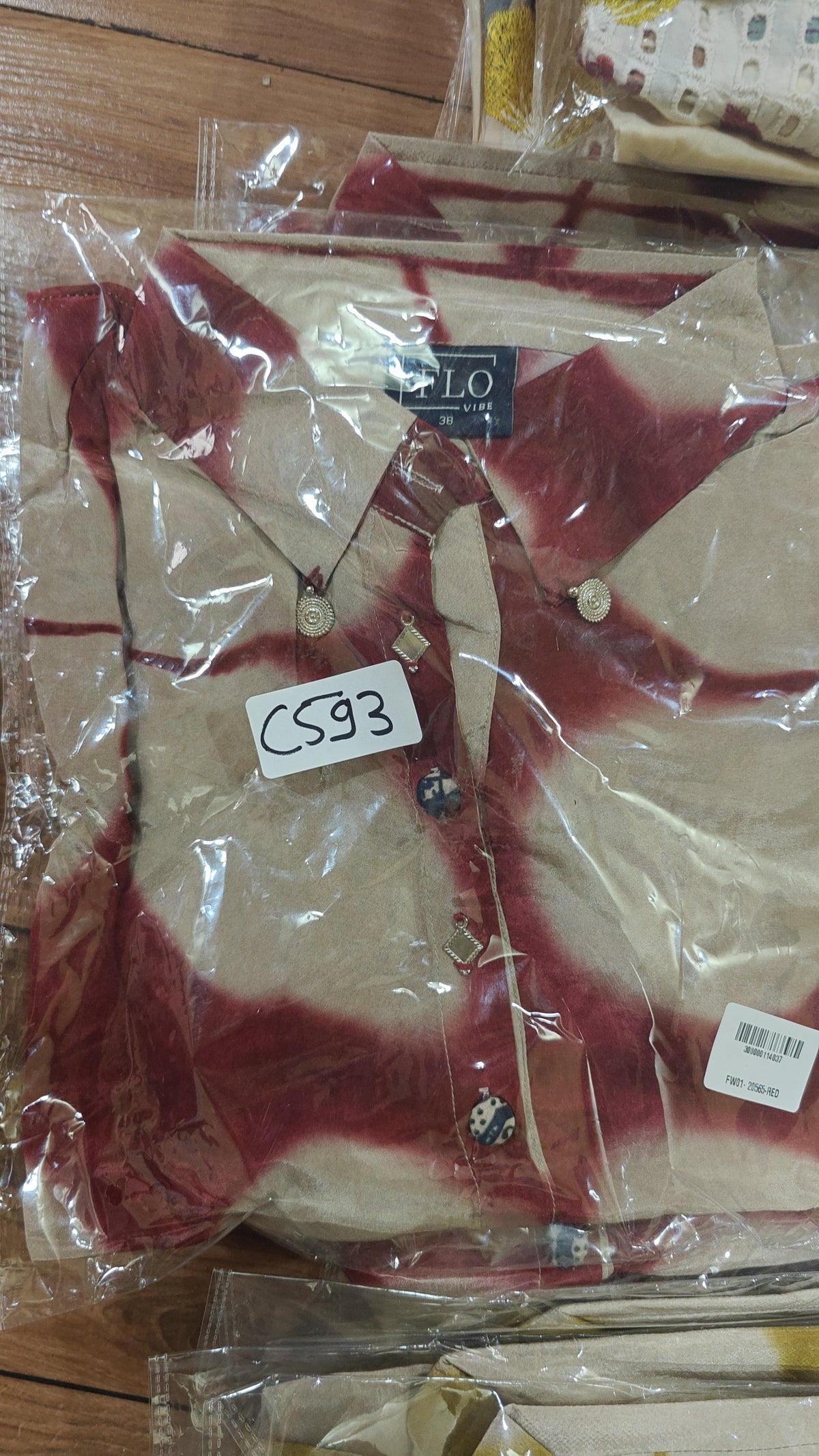Pure crape smart shirt (C593)