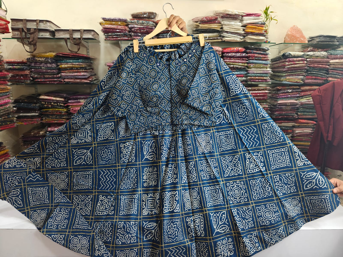 Pure gaji silk with paded blouse two piece set (F121)