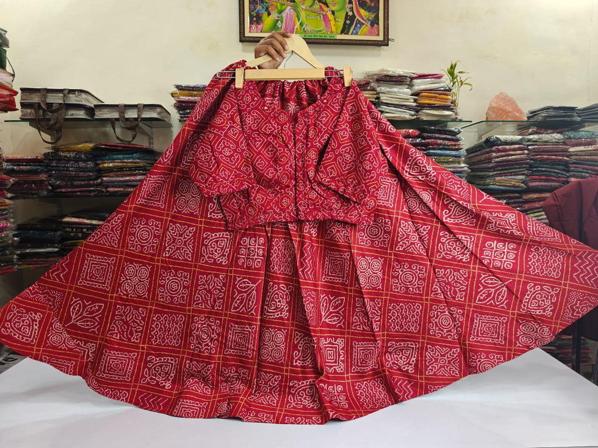 Pure gaji silk with paded blouse two piece set (F121)