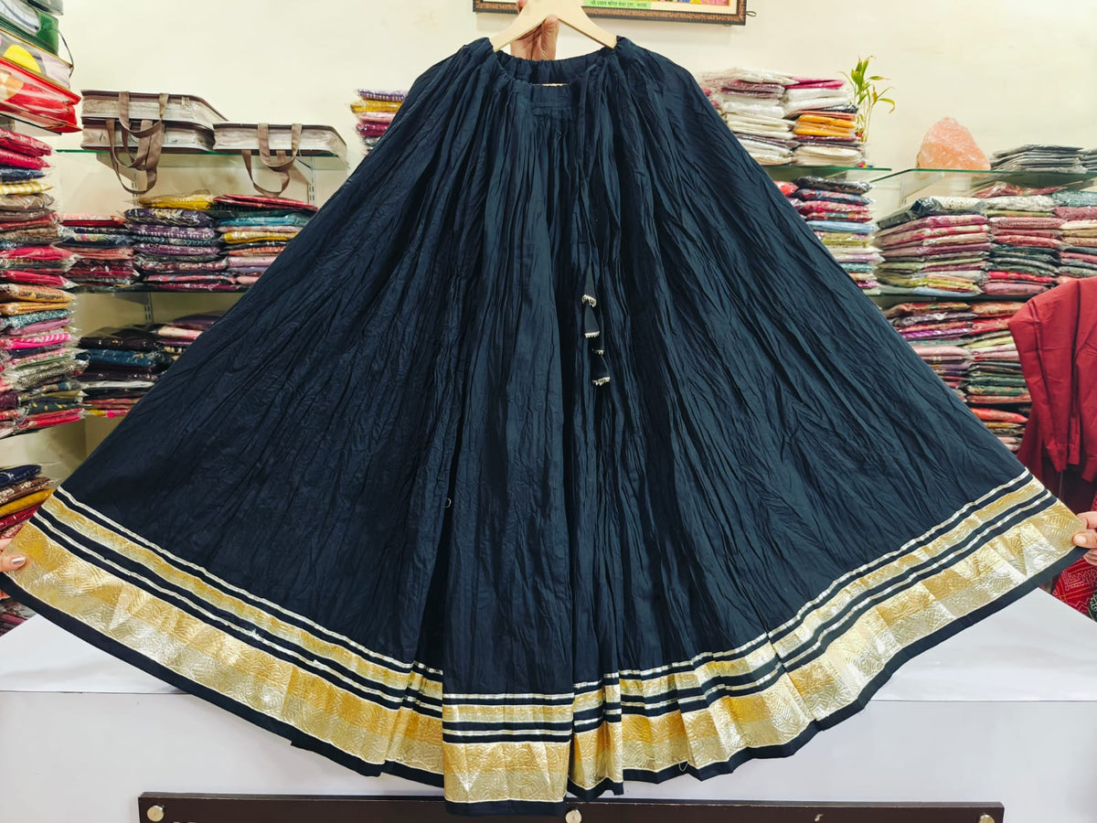 Pure cotton flared skirt (F125)