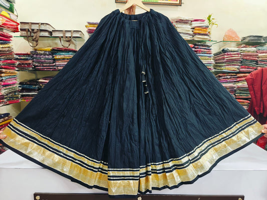 Pure cotton flared skirt (F125)