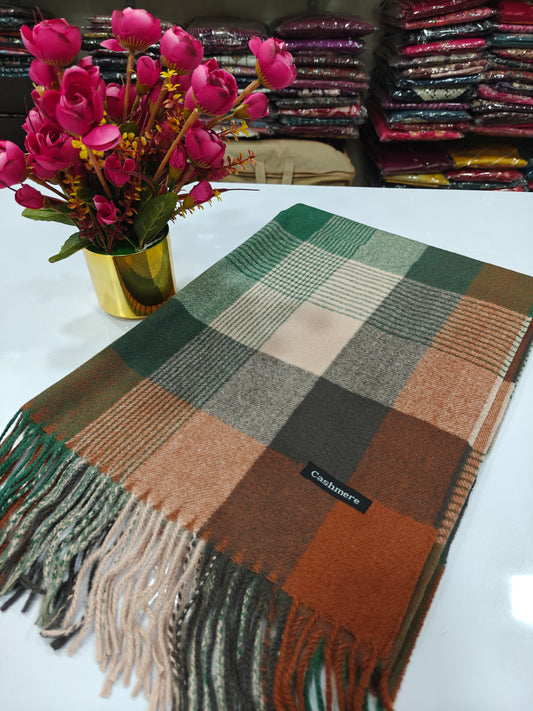 Winter pure cashmere digital stole