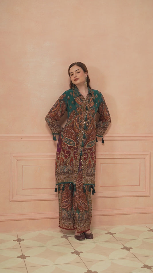Natural crape smart two piece cordset (C289)