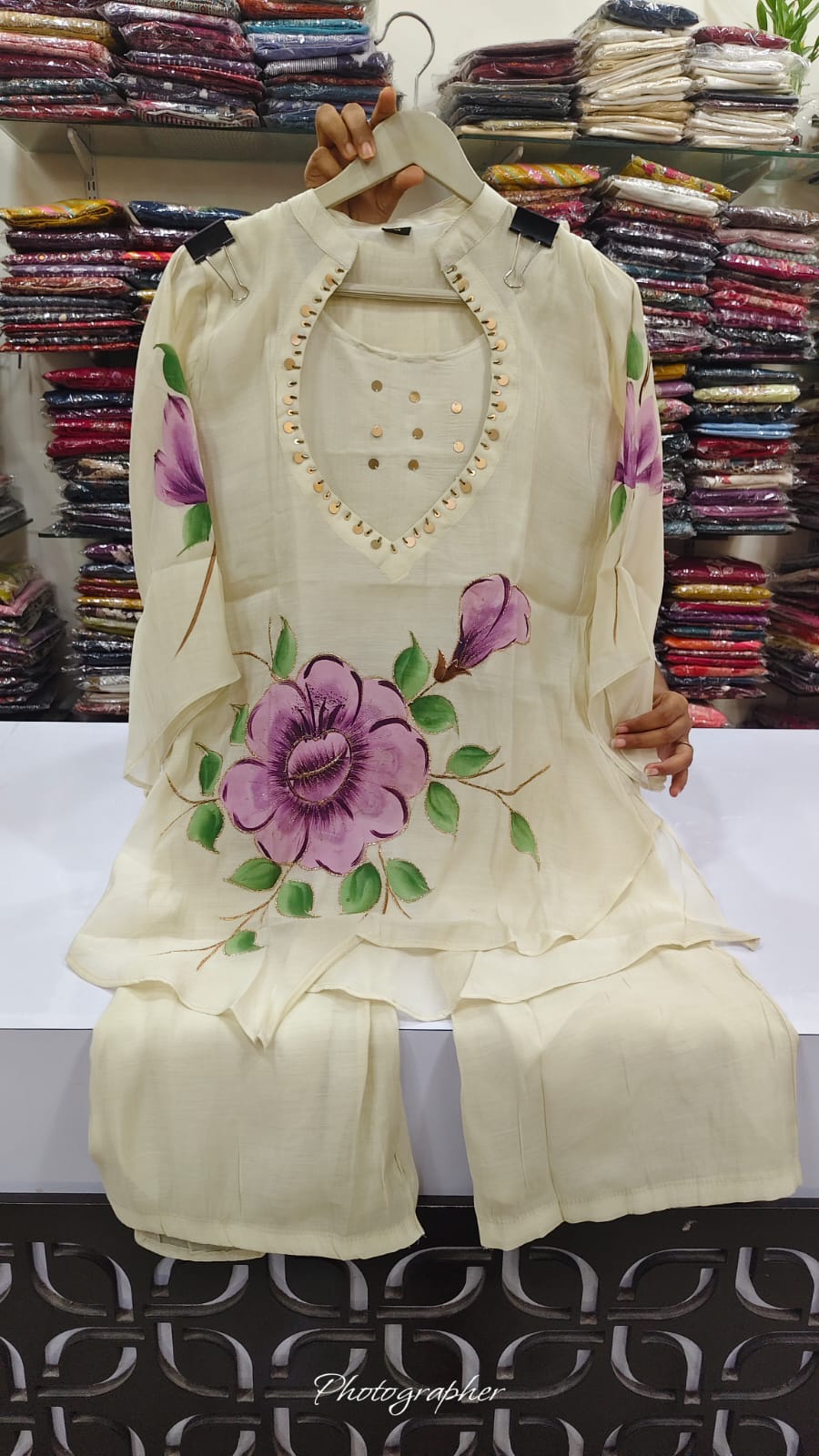 Soft mul chanderi with buster smart two piece cordset (C362)