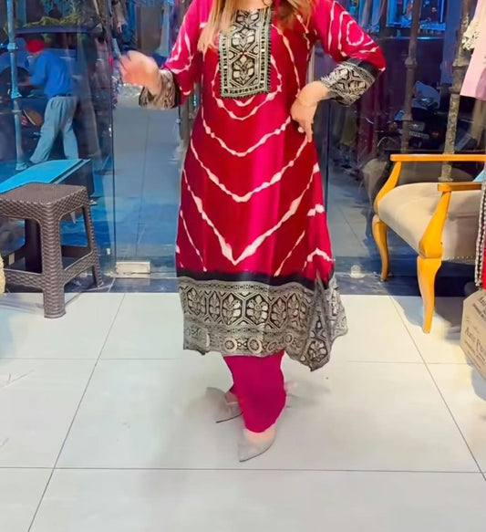 Pure gaji silk two piece cordset (C627)