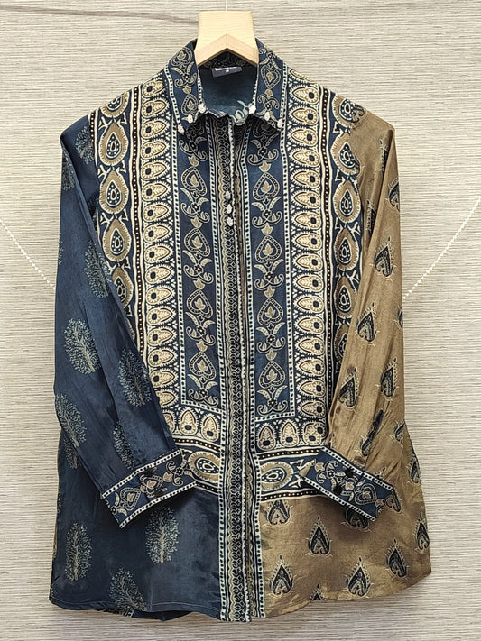 Pure crape smart shirt (C260)