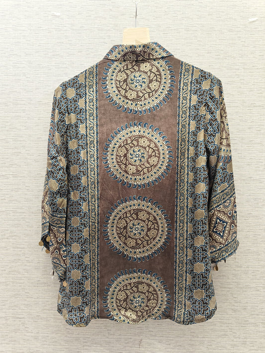 Pure crape smart shirt (C142)
