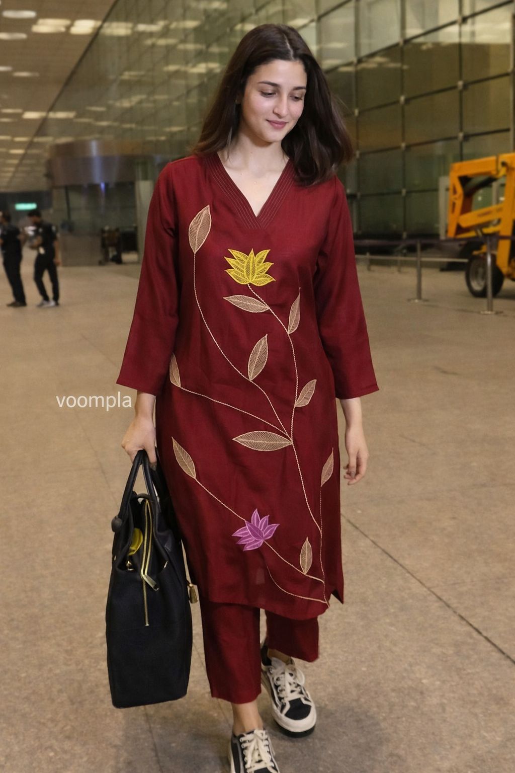 Pure Muslin full thread work two piece set (A1640)