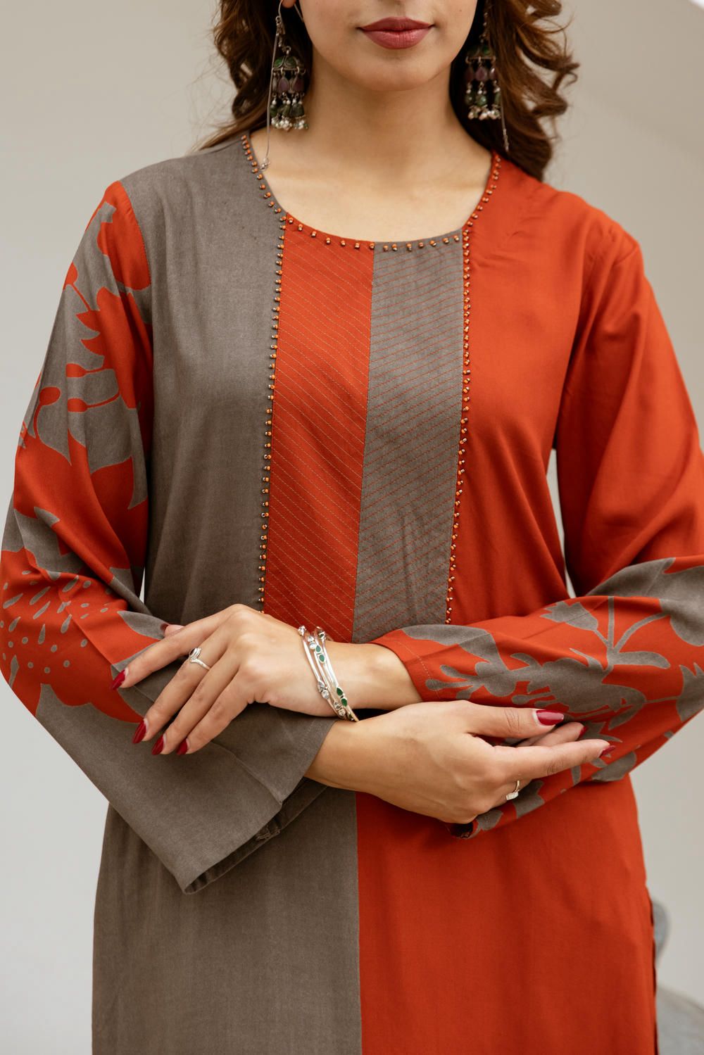 Cotton modal smart two piece cordset (C188)