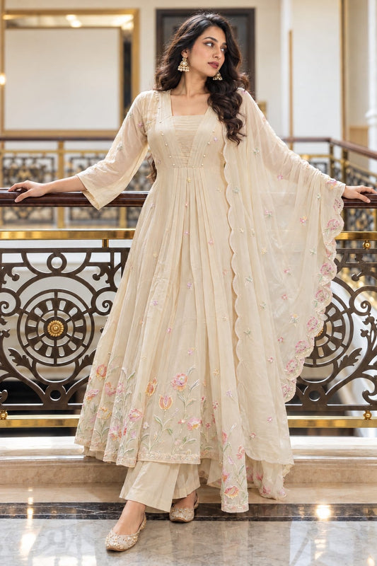 Chinnon with lining flared three piece set (S454)
