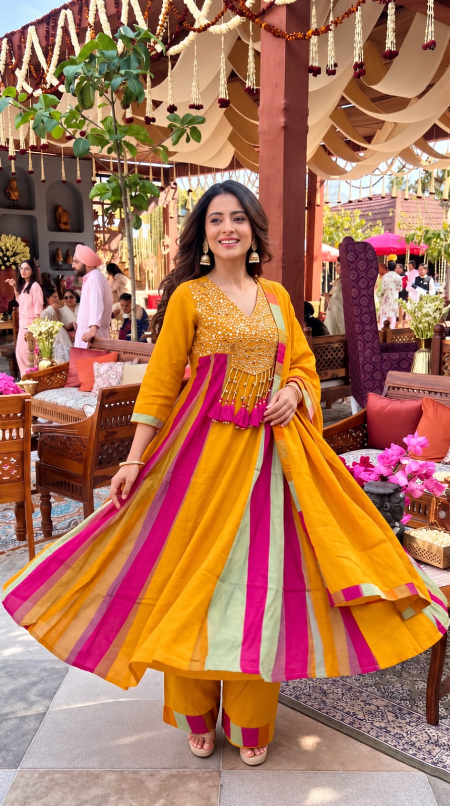 Pure tissue shimmer with lining three piece set (C795)