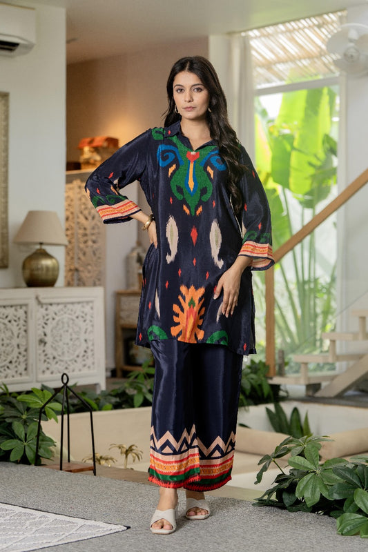Pure crape two piece cordset (A692)