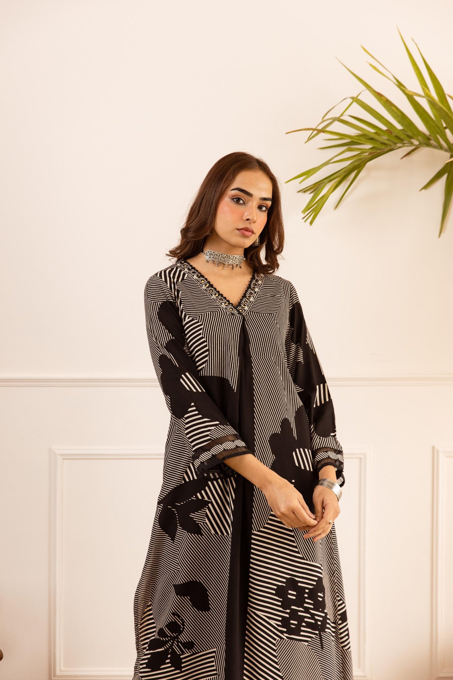 Cotton modal smart two piece cordset (B300)