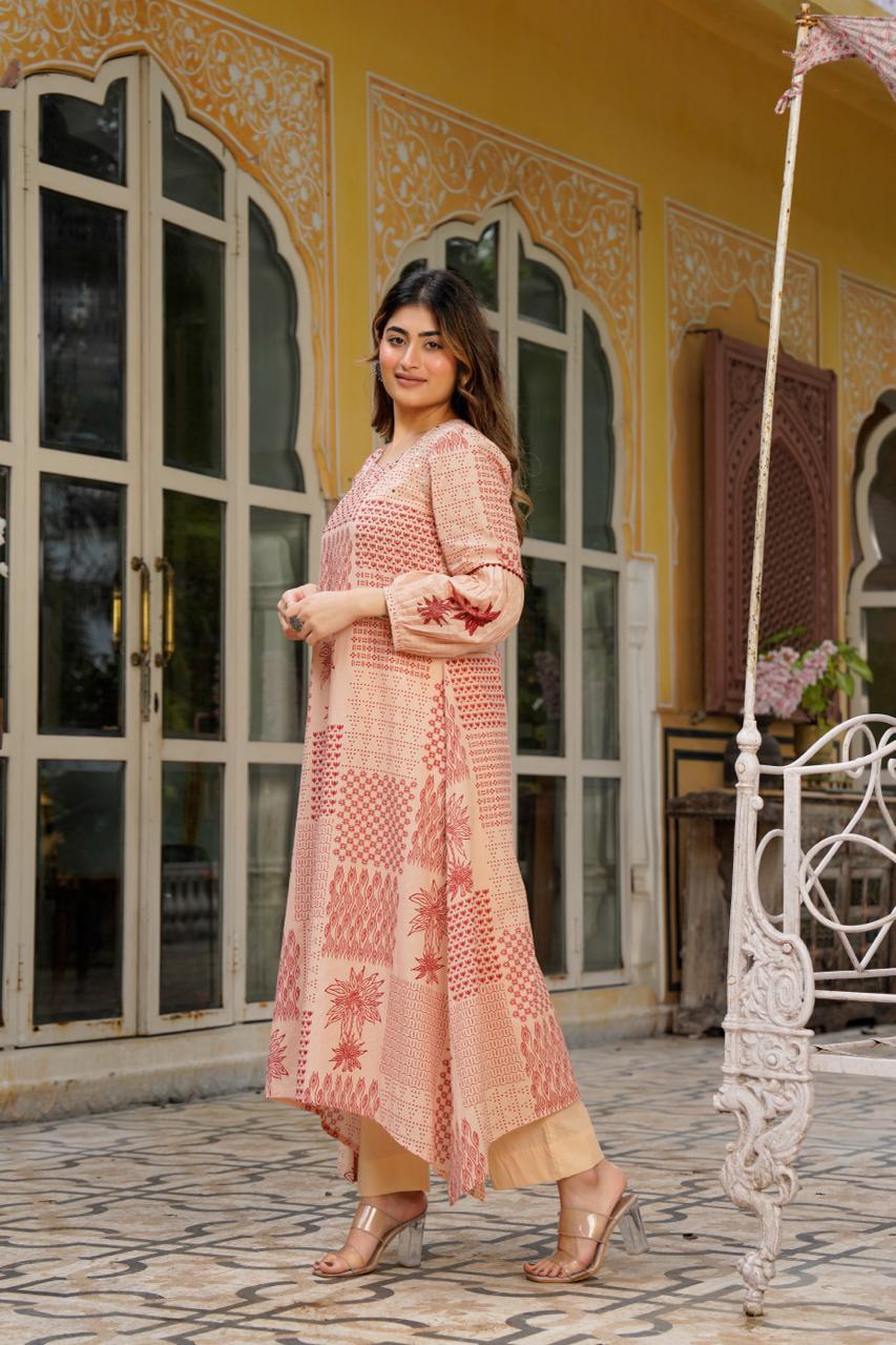 Pure cotton two piece cordset (A1220)