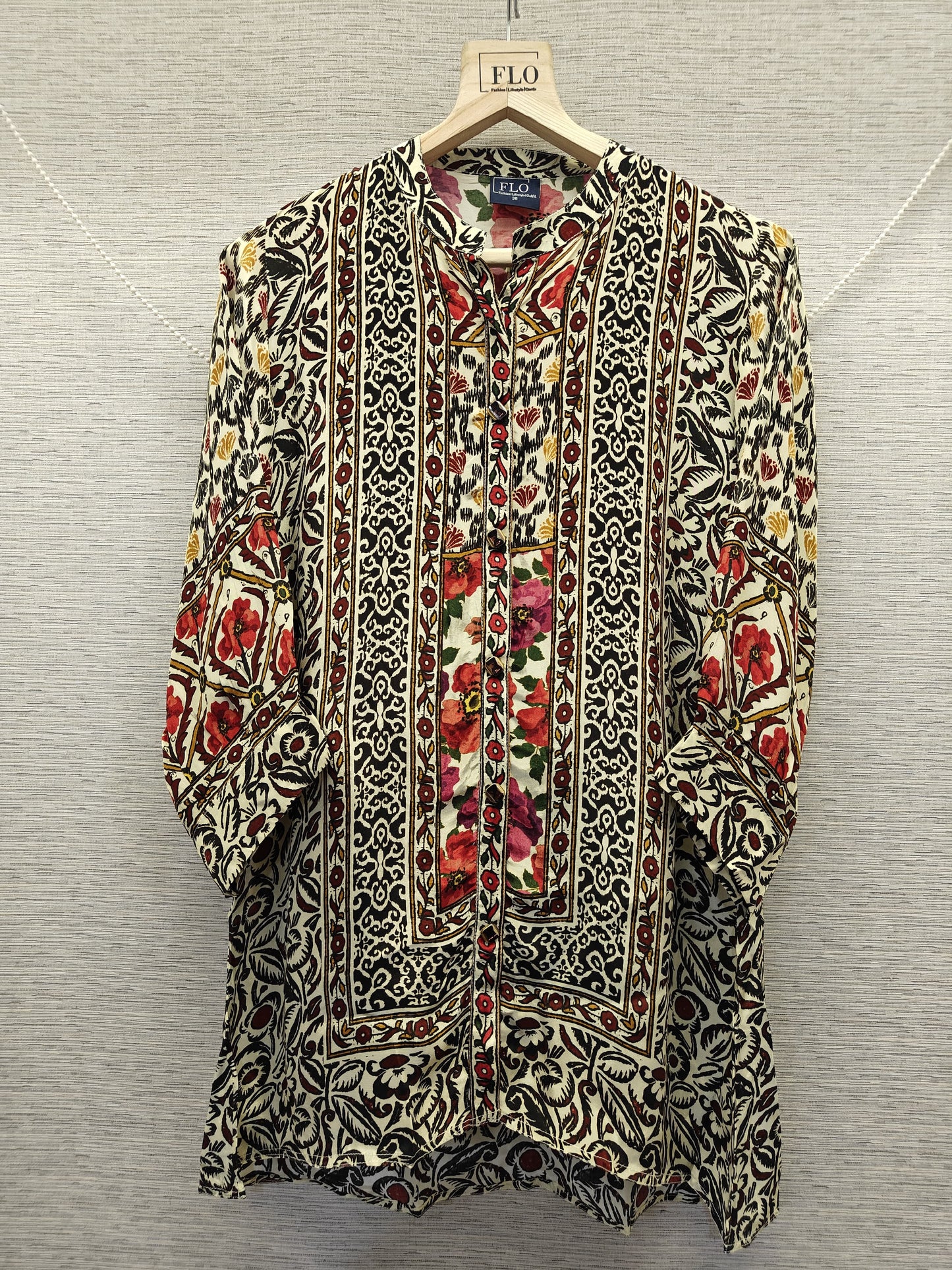 Pure crape smart shirt (B965)