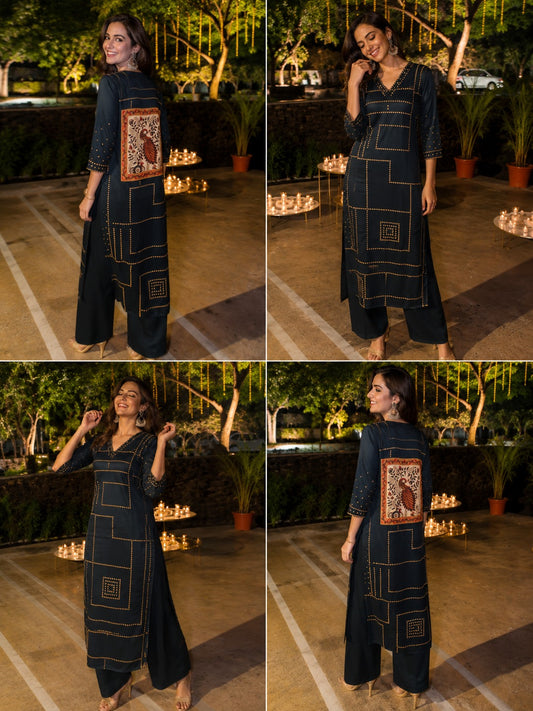 Pure gaji silk smart two piece cordset (S316)