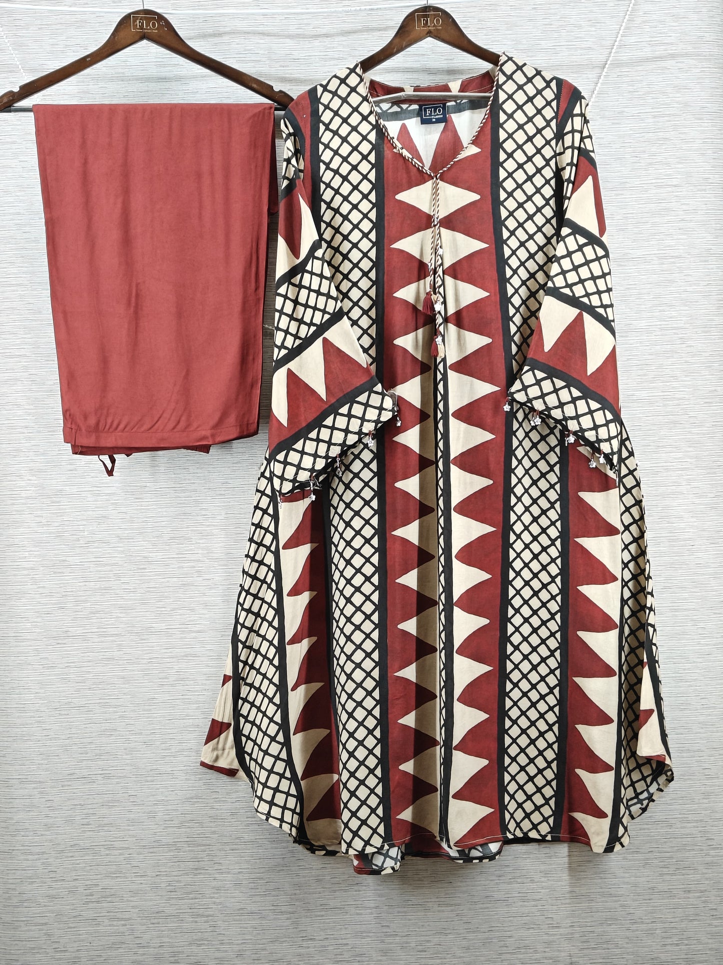 Natural crape smart two piece cordset (C417)