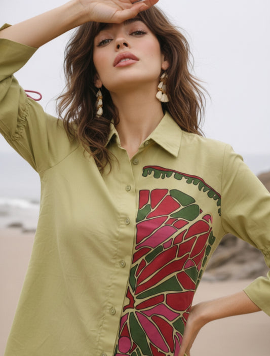 Pure cotton smart top (C208)